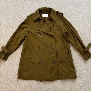 Zara Olive Trench Coat